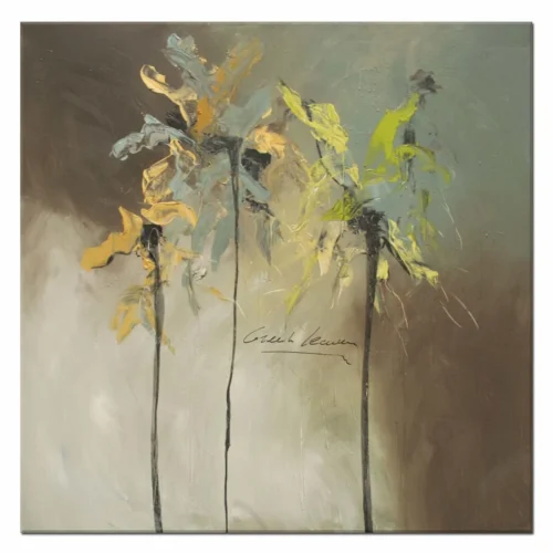 schilderij bloemen rustige tinten