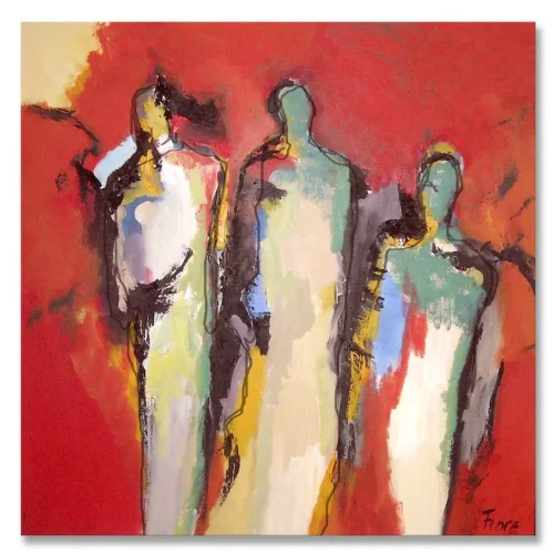 schilderij 3 mensfiguren